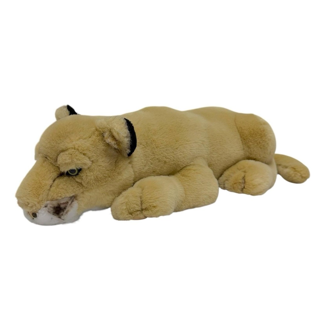Vintage Fiesta Realistic Laying Florida Panther Plush Toy Stuffed‎ Animal 25"